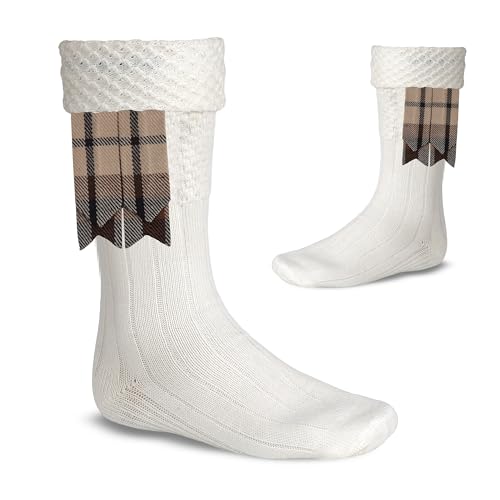 Image of Scottish Tartan Kilt Flashes with Elastic Adjusters