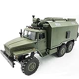 ?? Realistische Offroad-Fahrzeug-Looks: Großer Maßstab macht es realistischer und beeindruckender. Die Struktur umfasst Rahmen, Cockpit, Stoßdämpfer, simulierte Frontlichter und vier riesige Anti-Rutsch-Räder, dieser Monstertruck bietet ein superrealistisches Fahrerlebnis für Kinder
