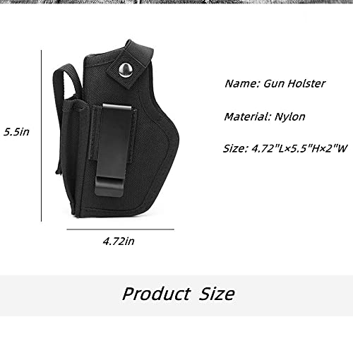 Vdones Gun Holster For Men Concealed Carry Glock Airsoft Pistol Women 9Mm Holsters For Pistols With Mag Pouch Fit For Left Right Hand Adjustable Size #TOP5
