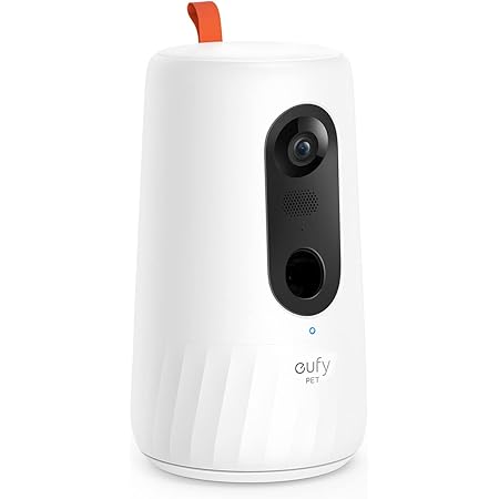 eufy Pet Camera for Dogs and Cats, On-Device AI Tracking and Pet Monitoring, 360° View, 1080p Dog Camera with Treat Dispenser, Doggy Diary, Local Storage, 2-Way Audio, Phone App, No Monthly Fee