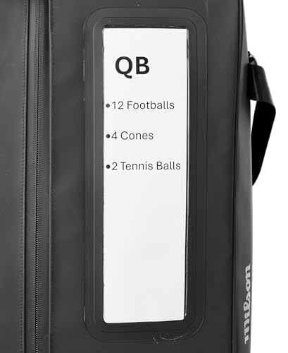 Fútbol Wilson bolsa de doce bolas negro evita pérdidas de material 3