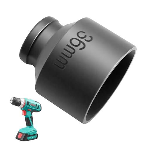 36mm Deep Impact Socket 1/2 Drive 6-Point CR-MO Axle Nut Socket Heavy Duty Black Phosphate Finish Compatible with Impact Wrench Ratchet and Breaker Bar for Automotive Repair