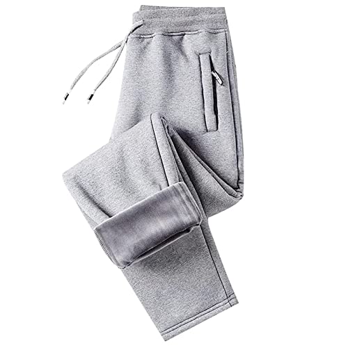 Pantalon de survêtement homme en coton doublé polaire chaud tailles M à 5XL