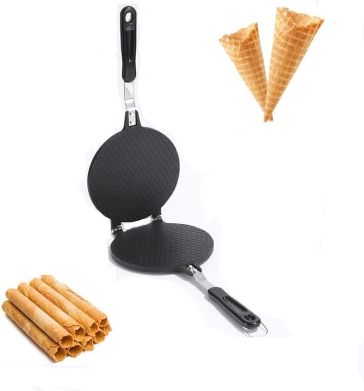 Máquina para hacer conos de helado de 6.67 pulgadas, máquina de cono de gofre, molde de huevo antiadherente, para hacer gofres para hacer tú mismo,