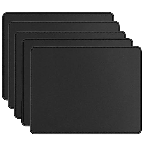 Image of Storite 5 Pack 260mm x 210mm x 3mm Speed Type Extended Gaming Non-Slip Rubber Base Mousepad Desk Mat Keyboard Pad for Laptop /Computer Office PC & Home - Black