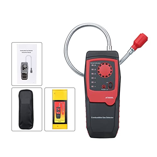 ガス検知器 可燃性天然ガス漏れ検知器 ガス分析計 高感度ガス漏れ箇所テスター 音光アラーム(AT8800L)