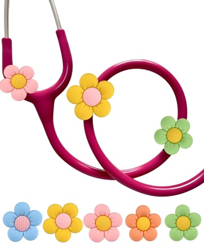 Lot de 5 breloques stéthoscope Plifal multicolores pour MDF Littmann