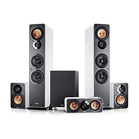 Teufel Ultima 40 Surround 5.1-Set Weiß/Schwarz Heimkino Lautsprecher 5.1 Soundanlage Kino Raumklang Surround Subwoofer Movie High-End HiFi Cover