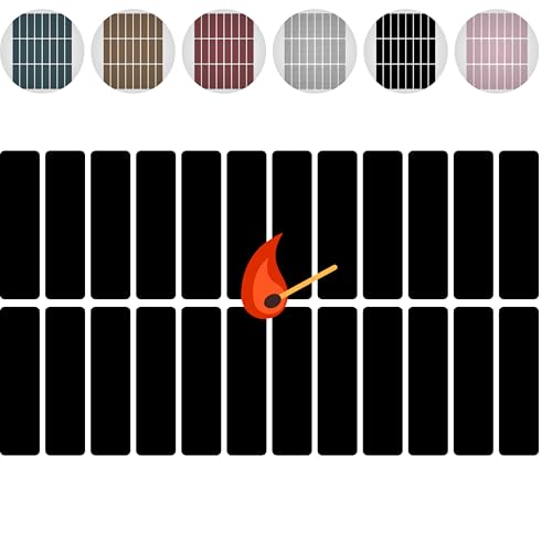 24 Count Sheet of Color Adhesive Match Striker Strip Stickers (2