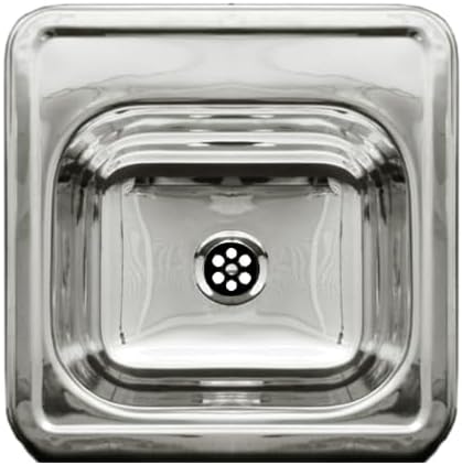 HomeStock Drop-in Prep Sink Decorative Square Bar Sink for Home Entertainment
