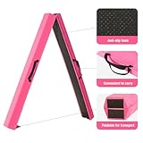 LN COZY CORNER 7FT 2.1M Folding Gymnastics Balance Beam High Density EVA Foam for Kids Gymnastics Equipment for Home Girls, Non-Slip Suede Surface for Training, Beginner to Pro (Pink) - Image 2