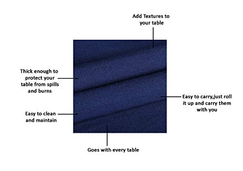 RAJRANG Blue Depths Table Runner 13x72 Inches - Party Supplies Home Living Room Decorative Accessories for Dinning Table