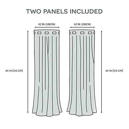 Bsppti CLLSSP1156 Hello Gorgeous Unicorn Eyelash Print Curtain, (No Glitter No Sequin) Drips White Room Darkening Thermal Insulated Blackout Window Drapes For Living, Bedroom, 42"X 84", 2 Panels thumb #3