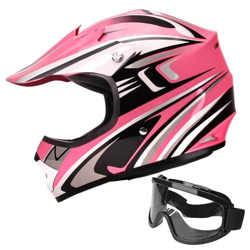 JAGASOL DOT Youth Motocross Offroad Street Dirt Bike Helmets...