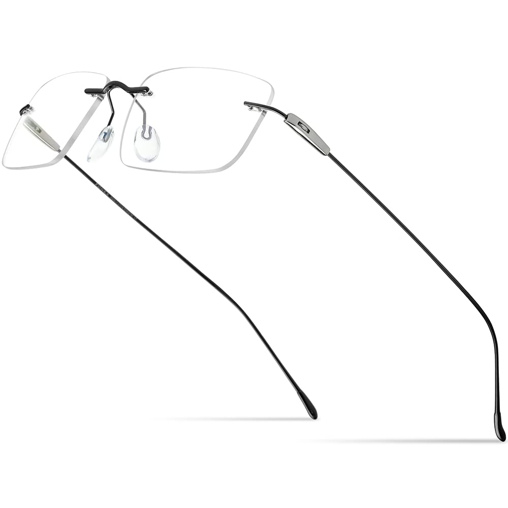 FONEX Titanium Rimless Frameless Optical Eyeglasses