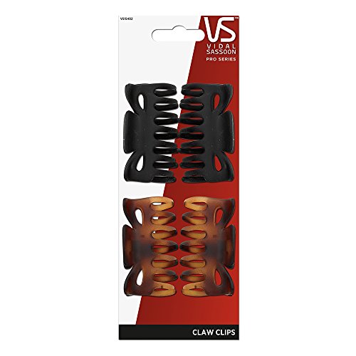 Vidal Sassoon Medium Claw Clips, 4 Count