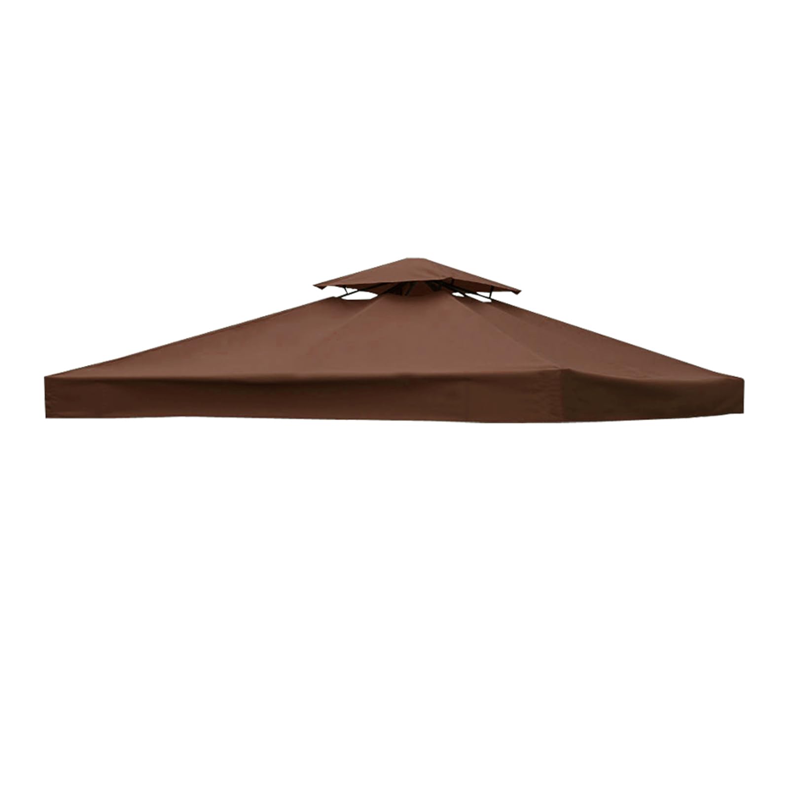 Green Bay 2-Tier Replacement Top Fabric for 3x3m Gazebo Pavilion Roof Canopy Coffee