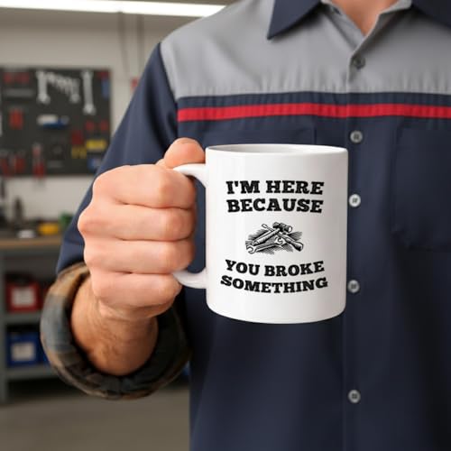 Taza de café blanca de cerámica 11 oz con diseño divertido miniatura 2