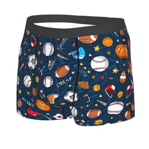 Sports Baseball Game Boxer Briefs, Moisture Wicking & Breathable,Underwear for Men2