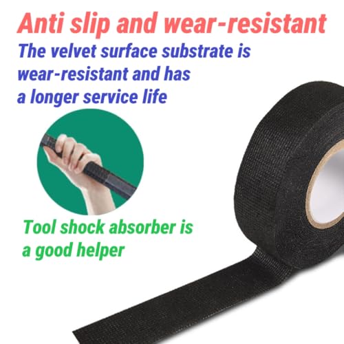 Image of High Temp Harness Tape 3 /4 inch x 50 FT, 5 Rolls - Heat Proof Tape for Automotive Wire, Self-Adhesive Cloth Electrical Insulation Tape