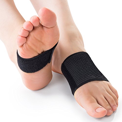 DR JK (Medium) Adjustable Plantar Fasciitis Compression PedPal, Get Customized Foot Arch Pressure with Arch Support Sleeves and Inserts, for Women and Men to Wear in Shoes, Sandal and Barefoot