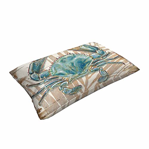 Mugod Throw Pillow Case Watercolor Big Crab,Waist Lumbar Cushion Cover Sofa Home Decorative Rectangle Oblong 20X30 Inches #TOP2