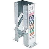 Peachtree Woodworking Supply Sandpaper Dispenser for 2 inch x 2 inch Micro Mesh Abrasive Pads. Made From Galvanized Steel and Holds Up To 9 Pads and Has Color Code Chart for Easy Grit Identification.