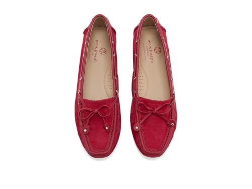 Image of Marc Joseph New York, Women's, Cypress Hill Loafers, Cherry Suede, 7 Medium