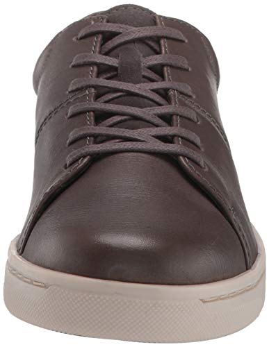 Clarks Men's Kitna Vibe Sneaker, Grey Leather, 95 M US