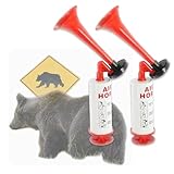 HIRAISM エアーホーン 大音量 手動式 スポーツ観戦 山登り 熊よけ 護身用 2個セット