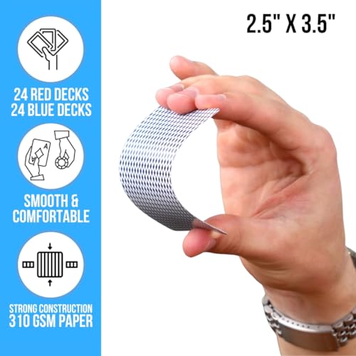 Regal Games Rockets – Bulk-Spielkarten-Set für Erwachsene & Profis – 48 Standard-Decks, Pokerkarten für Blackjack, Euchre, Canasta – Poker-Größe, Casino-Qualität, Reise- & Spieleabendkarten – Bild 8