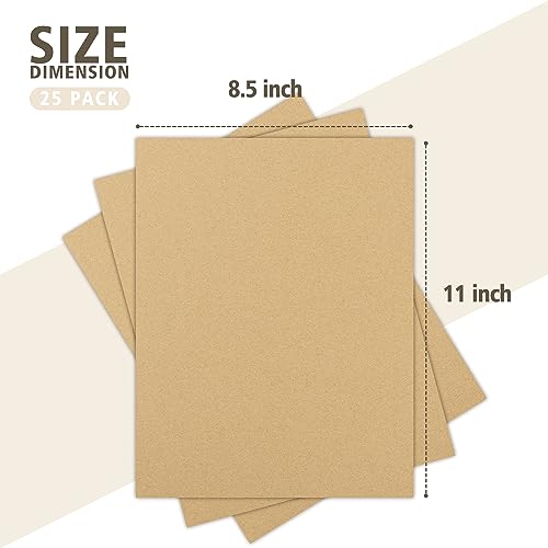 Image of Golden State Art 8.5x11 Corrugated Cardboard Sheets, 25 Pack | Flat Cardboard Pads, For Packing, Mailing, Moving, Shipping, Crafts