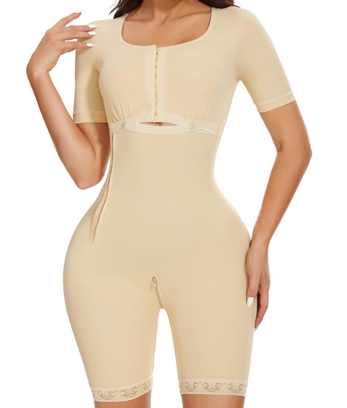 SHAPERINFajas Colombianas Bodysuit Shapewear for Women Post Surgery Compression Garment Postpartum Full Body Shaper
