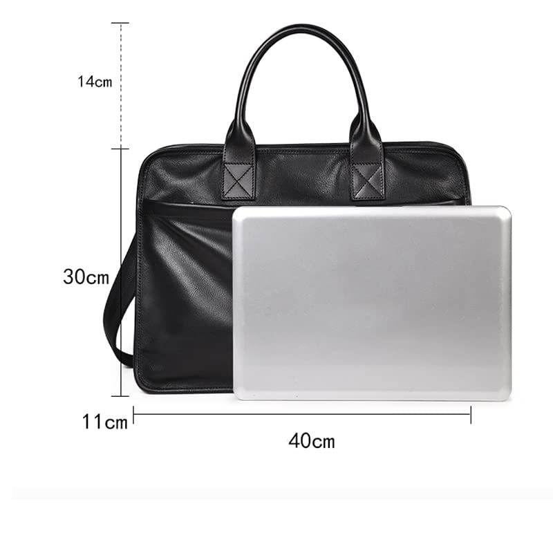 HBJWOV Soft Leather Large Capacity Business Briefcase Computer Bag Handbag Texture Tote Bag3