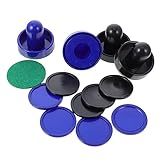 BESPORTBLE Replacement Air Hockey Pucks Paddles Hockey Parts Set for Boys and Girls Family
