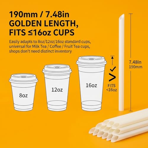 Pitillos desechables eco jumbo blanco 100 unidades miniatura 3