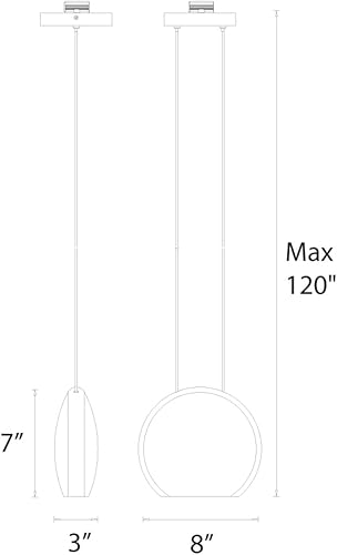 Miniatura 2 de WAC Lighting Colgante LED Lolli 2700K en Cromo