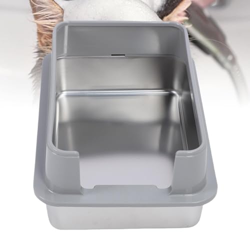 Arenero para Gatos de Acero Inoxidable Extra Grande miniatura 4