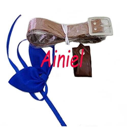 Ainiel Women's Japanese Anime Cosplay Costume Dress Belt Accessories Brown