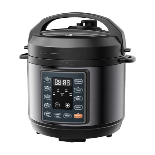 Image of OLIXIS 10-In-1 Electric Pressure Cooker, 3 Quart Multi Cooker for Rice, Stew and Steam, Small Programmable Stainless Steel Pot with Slow Cook Function and Ceramic Inner Pot