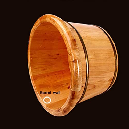 Bañera de madera Katzowen para pies, spa de pies con masaje, ideal para hogar, museo y hotel miniatura 4
