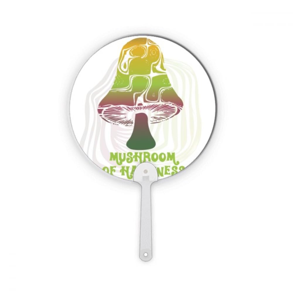 Illustration de créature champignon vert mignon en plastique rond déco