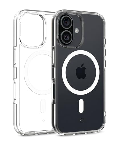 Image of Spigen Caseology Quartz Crystal Mag Back Cover Case for iPhone 16 Plus, MagSafe Compatible, Clear Transparent - PC+TPU | Crystal Clear