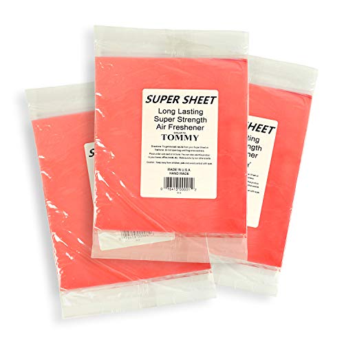 Image of Jenray Super Sheet Large (8 inchx7 inch) Under Seat Car Air Freshener, 3-Pack (Tommy)