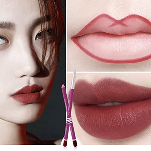 Lip Liner Pen Make-up Make-up Lipstick Pen Waterdicht Niet-markerend Lippotlood Mode 5801-2#5801 - Image 3