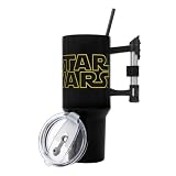 Bioworld Star Wars 40 Oz Stainless Steel Tumbler With Sculpted Lightsaber Handle