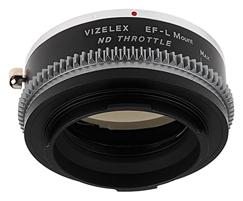 Adaptador de lente Vizelex ND Throttle compatible con lentes Canon EOS (EF/EF-S) D/SLR para cámaras sin espejo de la alianza L-Mount con filtro ND variable integrado (2 a 8 stops) miniatura 3