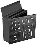 PEELCO Decorative Design Locking Modern Mailbox with Fully Customizable House Numbers, Rust & Weather Proof Galvanized Stainless Steel, 4 Spare Keys