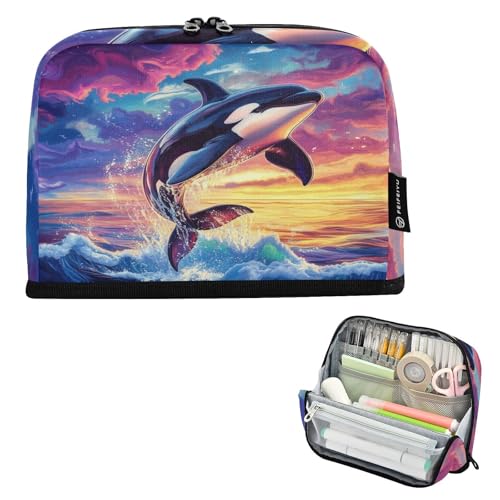 Orca Whale Pencil Case Pouch