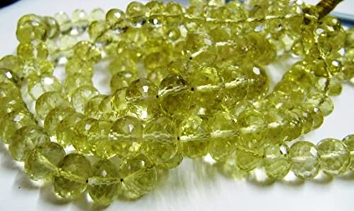 Perles de Quartz Citron facettées LKBEADS à l'éclat lumineux persistant pour enfilage